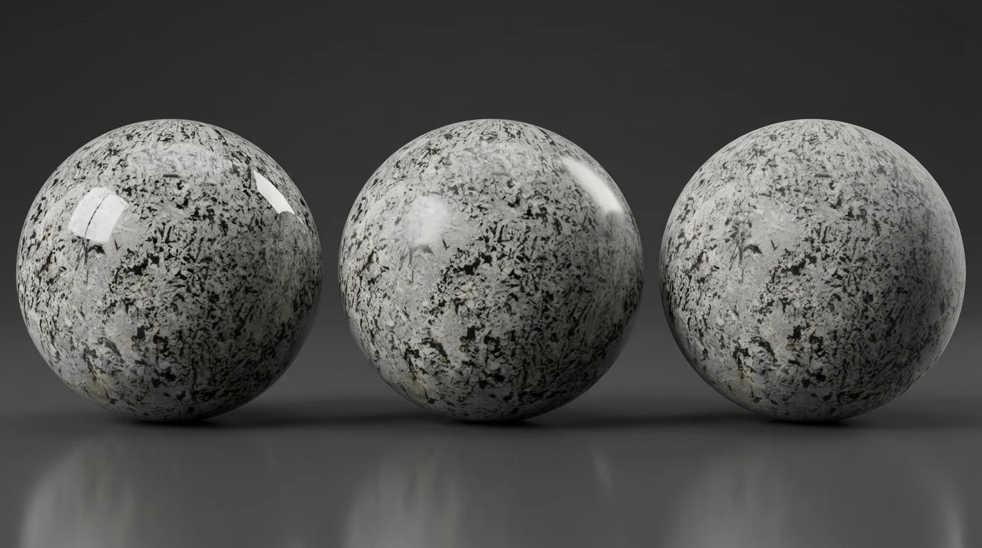 Shader Balls do feldspato Arctic Royale — acabamento polido