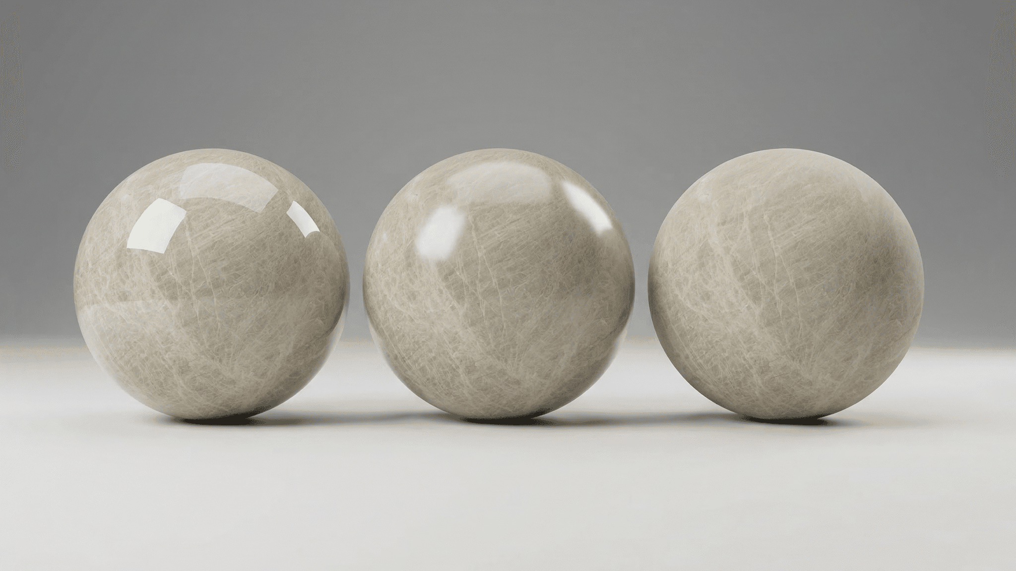 Shader balls em quartzito Belvedere